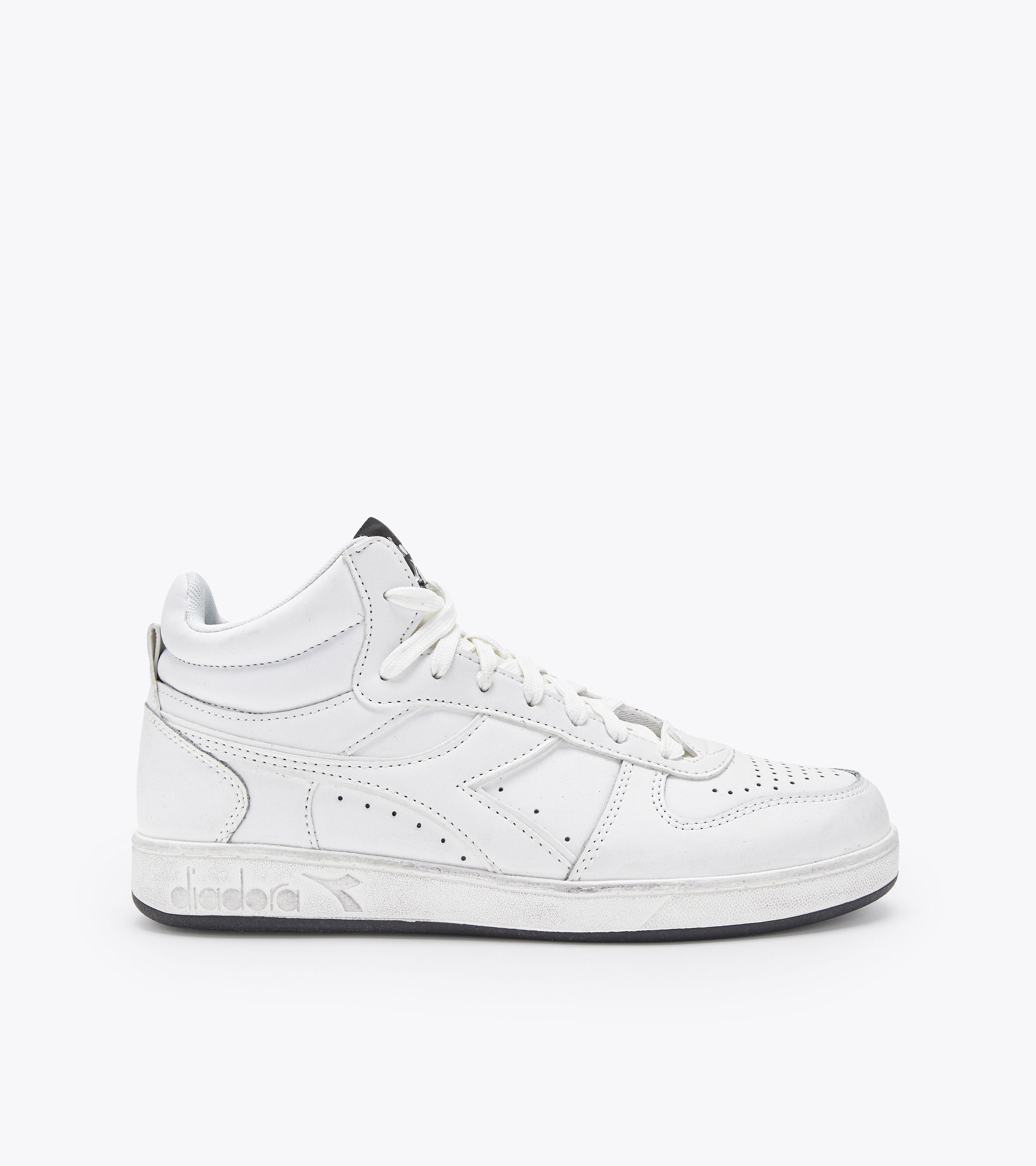 Diadora Women Magic Basket Demi Reptile Black White | De Schoenenfabriek
